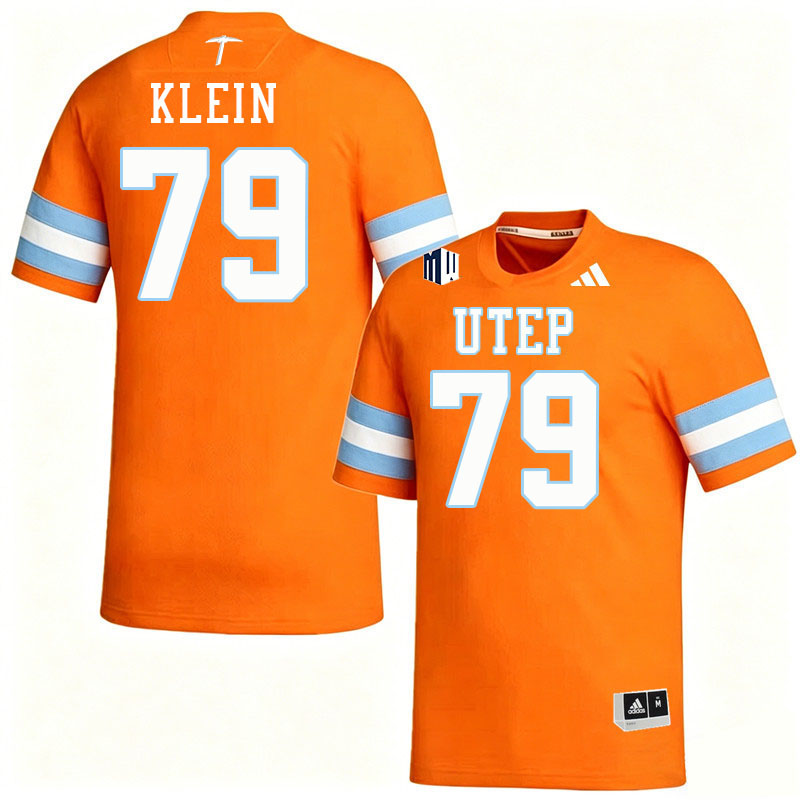 UTEP Miners #79 Elijah Klein College Football Jerseys,Uniforms-Orange